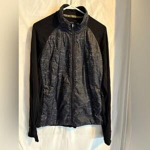 Smartwool Womens Black Heathered Smartloft Jacket Sz XL Merino Wool Pockets